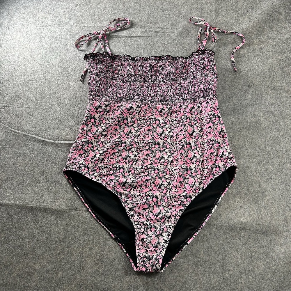 Baltic Born Swimsuit Womens XL Nikki One Piece Pink Black Floral